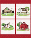 Riley Blake - Spring Barn Quilts - 36^ Pillow Panel, Multi