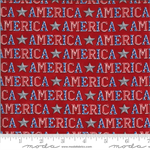 Moda - America The Beautiful - American Type, Barnwood Red