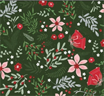 Riley Blake - Mistletoe & Holly - Main Print, Forest