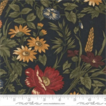 Moda - Wheatland - Florals, Dark Blue