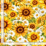 Timeless Treasures - You Are My Sunshine - Packed Daisies & Sunflowers,Sunflower