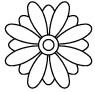 Quilting Stencil - Daisy - 7^ X  7^