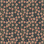 P & B Textiles - Novella - Packed Floral, Navy