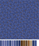 Benartex Traditions - Autumn Breeze - Acorn Twirl, Blue