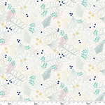 Studio E - Color Me Abstract - Stitched Botanicals, Ice