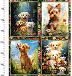 3 Wishes - Fur-Ever Friends - 36^ Dog Panel, Multi