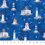 Northcott - Atlantic Coast - Lighthouses, Dark Blue