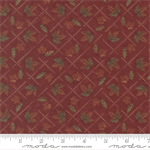 Moda - Fall Melody Flannel - Diamond Leaves, Crimson
