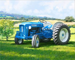 David Textiles - Exclusive Panels - 36^ Panel 1823 Blue Tractor, Multi