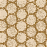Quilting Treasures - Wisps on The Wind - Circle Geo, Antique Gold