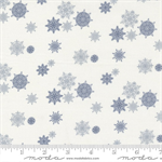 Moda - Winter Flurries - Snowflakes, White