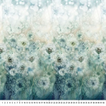 Northcott - Whisper - Full Width Border, Teal