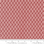 Moda - Red White Gatherings - Diamond Checks, Crimson