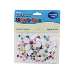 Allary - Wiggly Eyes - 125 ct, Assorted Colors