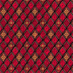 Quilting Treasures - A Star Above - Stained Glass Lattice, Red