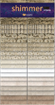 Northcott - Shimmer Metallic - 40 x 2½^ Strips, Sand