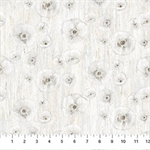 Northcott - Poppy Meadow - White Poppy, White