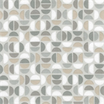 Robert Kaufman - Cozy Cotton Flannel - Half Circles, Fog