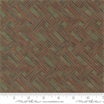Moda - Fall Melody Flannel - Basket Weave, Olive