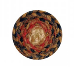 Braided Coaster -  Russet, 4^ (Round)