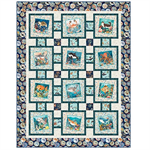 Quilting Treasures Pattern - Deep Blue Sea - Featuring Deep Sea Dazzle Collectio