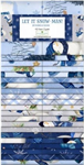 Wilmington Prints - 40 Karat Crystals - Let it Snow-Man! 2.5^ Strips