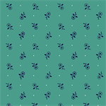 Quilting Treasures - Oxford Revival - Ditsy, Jade/Navy