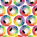 Michael Miller - Mess Maker - Wheel of Color, Multi