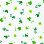 Robert Kaufman - Lucky Day - Petite Clover, White