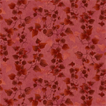 Henry Glass - Flossies Flowers - Pressed Leaves, Red