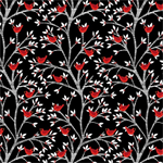Blank Quilting - It's Snow Wonder - Cardinals in Trees, Black