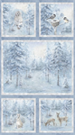 Wilmington Prints - Woodland Frost - 24^ Panel, Multi