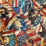 Quilting Treasures - American Country - Vignettes, Rust