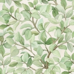 Elizabeth Studio - Beautiful Birds - Green Leaves, Cream