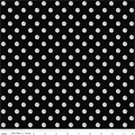 Riley Blake - Coffee Chalk - Polka Dots, Black