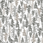 Windham - Archer Flannel - Tranquil Forest, Ecru