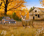 David Textiles - Exclusive Panels - 36^ Old Timers Deer Panel