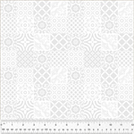 Windham Fabrics - Frosting - Azulejo, White on White