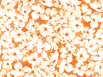 Quilting Treasures - Adele - Mini Floral, Orange