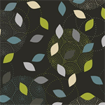 Quilting Treasures - Renewal of Hope - Leaf Geo, Black