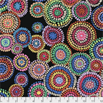 Free Spirit - Kaffe Fassett - Mosaic Circles, Black