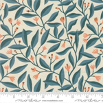 Moda - Feather and Forest Bloom - Foilage Sprouts, Azure