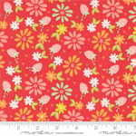 Moda - Raspberry Summer - Sping Floral, Raspberry