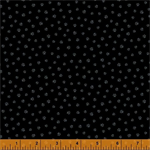 Windham Fabric - Opposites Attract - Paws, Black on Black