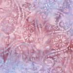 Benartex - Batiks - Bali Sherberts - Mod Paisley,  Lilac