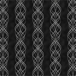 Hoffman California - Blooming Holidays - Ornate Wavy Stripes, Onyx/Silver