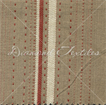 Diamond Textiles - Primitive  Provence Homespuns - Orange Lines & Dabs, Tan