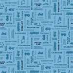 Clothworks - Let's Go! - Words, Blue