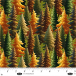 Blank Quilting - Wilderness Song - Forest Trees, Green