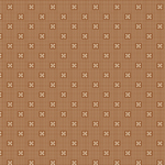 Marcus Fabrics - Cedar Shake - Tiny Floral Motif, Dark Brick